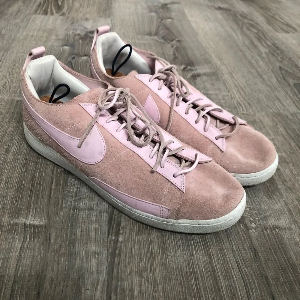 Nike Blazer Low CS Tech Craft Mens Size 13‎ Pink White Athletic Shoes Sneakers
